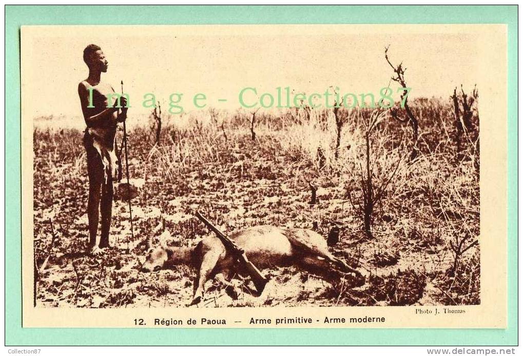 AFRIQUE  FRANCAISE - REPUBLIQUE CENTRAFICAINE - PAOUA - ARME Pour La CHASSE - CHASSEUR - JEUNE GARCON - Centraal-Afrikaanse Republiek
