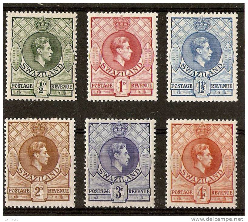 SWAZILAND 1938-54 ½d TO 4d Perf 13½ X 13 SG 28/33 MOUNTED MINT Cat £36+ - Swaziland (...-1967)