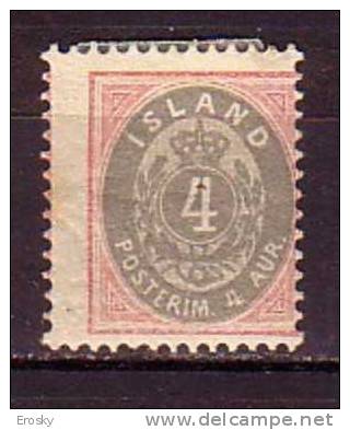 Q1172 - ISLANDE ICELAND Yv N°21 * - Ongebruikt