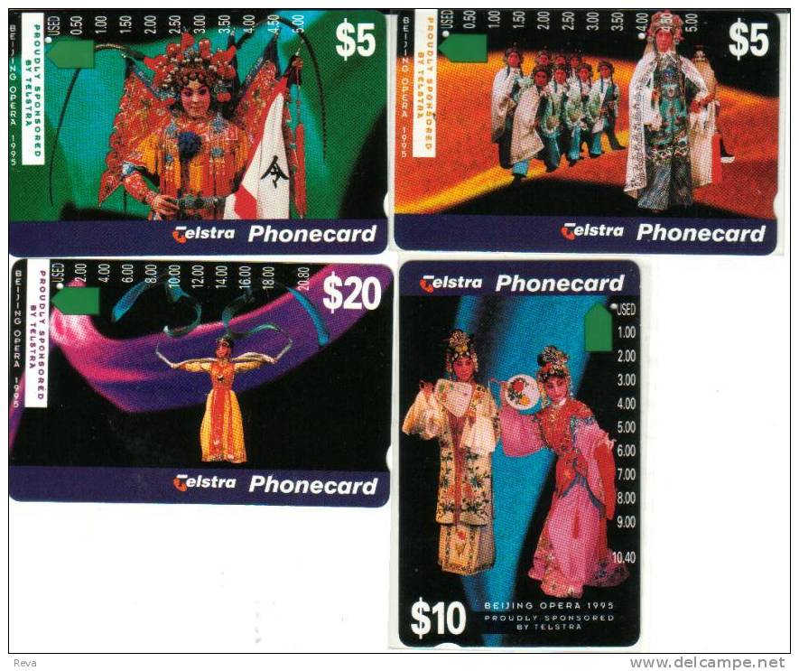 AUSTRALIA $5  PEKING CHINA OPERA IN AUSTRALIA 1995 WOMAN ORANGE  AUS-294  READ DESCRIPTION !!! - Australie