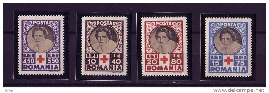 RED CROSS / CROIX ROUGE  1945  ROUMANIE  N° 819/822 ** - Unused Stamps