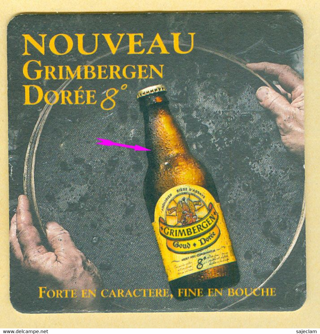 1 S/b Grimbergen Dorée 8° (bouteille Brillante) - Sous-bocks