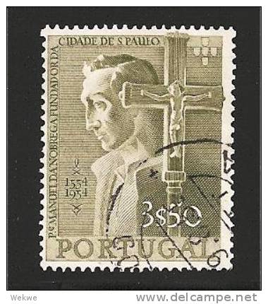 Por Mi.Nr. 833/ - PORTUGAL -    Gründer Von Sao Paulo, Ausgabe 1954 - Oblitérés