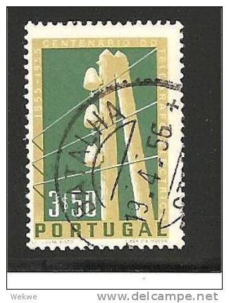 Por Mi.Nr. 846/ - PORTUGAL -   100 Jahre Telegrafie 1955 - Usado