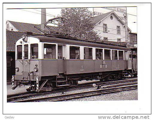 Tram BTB Oberwil Photo Rochaix 1967 BVA 132.7 - Otros & Sin Clasificación