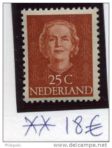 Nederland  25c  Juliana    Yv. 516 **   Cote 18 € - Unused Stamps