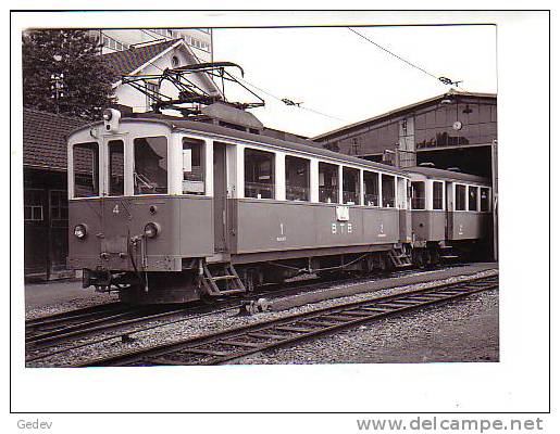 Train BTB Oberwil Photo De Jongh 1963 BVA 143.6 - Autres & Non Classés