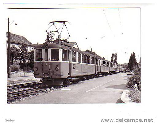 Train BTB Oberwil Photo De Jongh 1963 BVA 143.7 - Autres & Non Classés