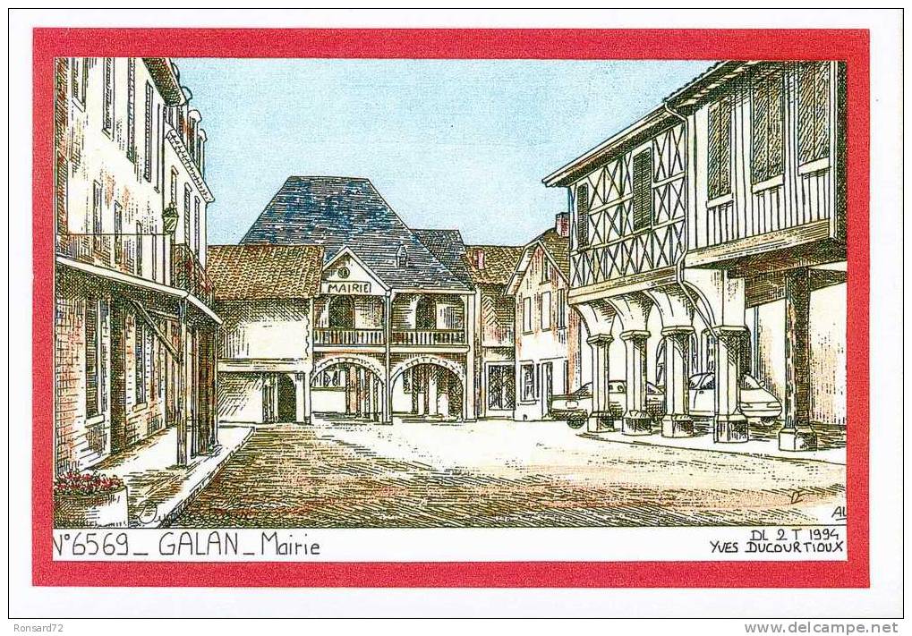 65 GALAN - Mairie  - Illustration Yves Ducourtioux - Galan