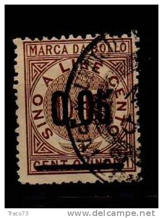 1868 - MARCHE DA BOLLO PER CAMBIALI - EFFETTI DI COMMERCIO - SOVRASTAMPATA - Fiscale Zegels