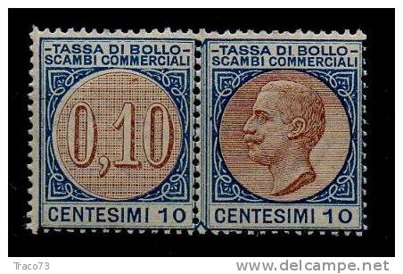 TASSA DI BOLLO SCAMBI COMMERCIALI - Cent: 0,10 - NUOVA - Steuermarken