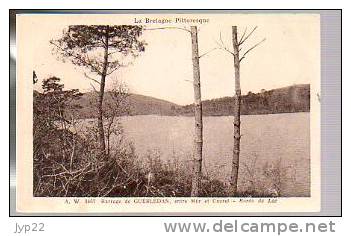 Jolie CP Ancienne 22 Barrage De Guerlédan Entre Mûr Et Caurel Bords Du Lac Ed A.W. Waron N° 3467 - Autres & Non Classés