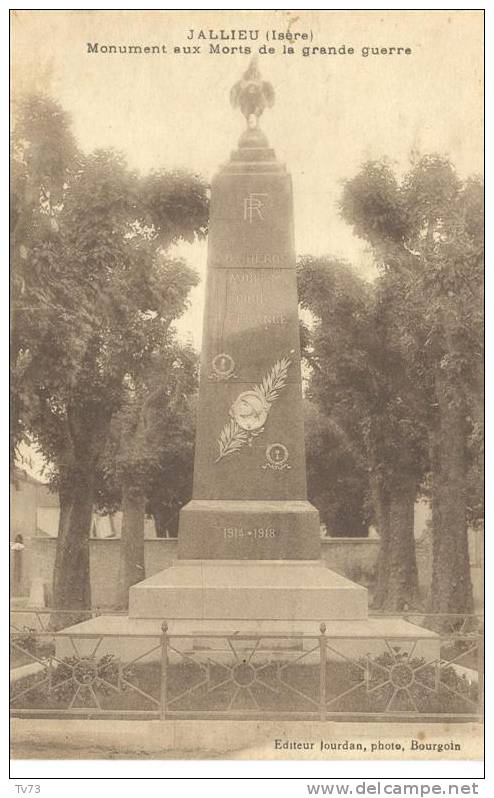 CpF1562 - JALLIEU - Monument Aux Morts De La Grande Guerre - (38 - Isère) - Jallieu
