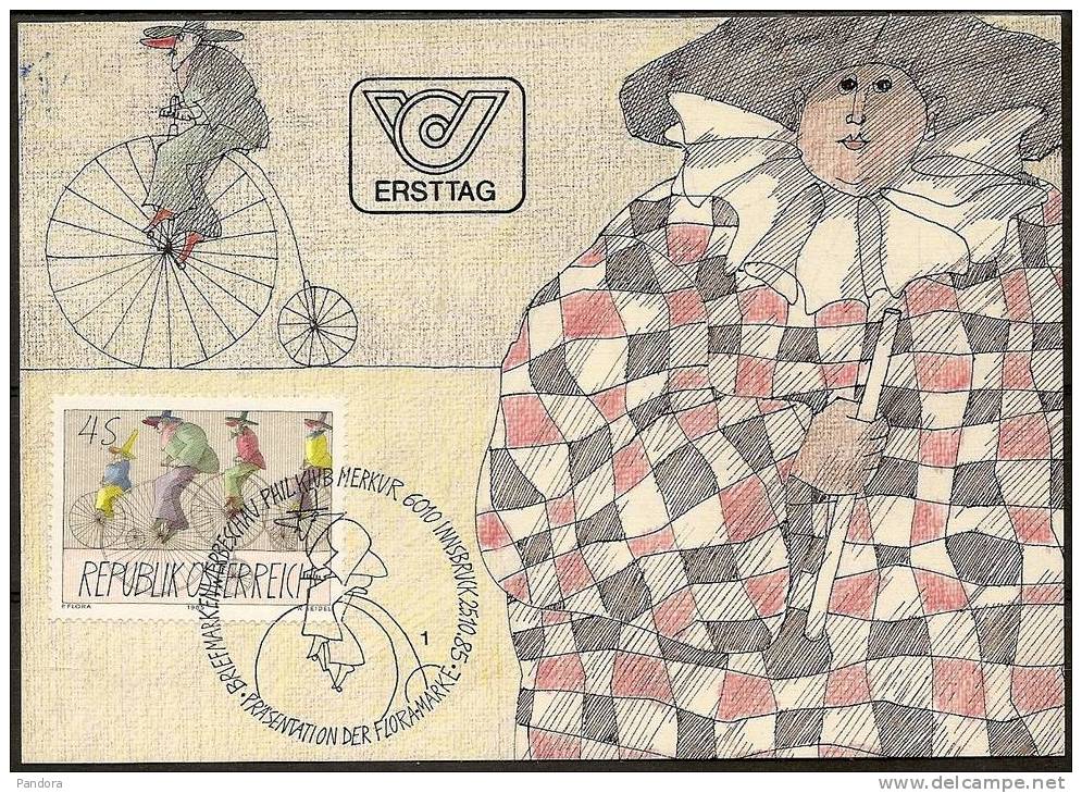 Postcard Austria 1985 - Ciclismo