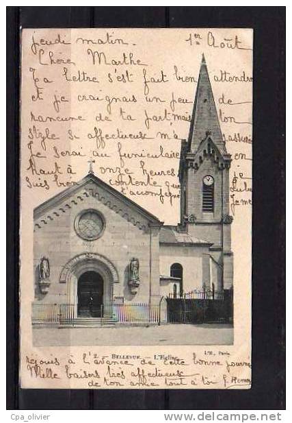 92 MEUDON BELLEVUE Eglise, Ed H 2, 1901 - Meudon