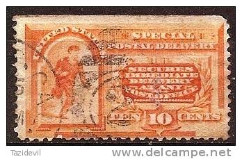 USA - 1893 10c Special Delivery. Few Faults. Scott E3. Used - Express & Recommandés