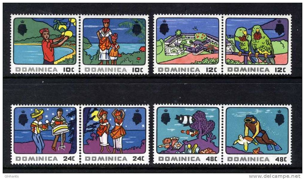 DOMINICA - 1969 TOURISM STAMP SET (8V) FINE MNH ** - Other & Unclassified