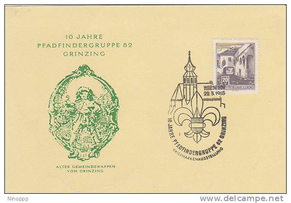 Austria-1965 10th Anniversary Scout Group 82 Grinzing  Souvenir Card - Other & Unclassified