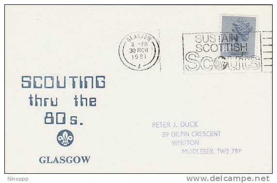 Great Britain-1981 Scouting Thru The 80s Post Card - Other & Unclassified