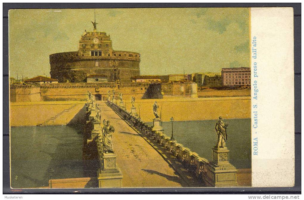 Italy Roma Rome - Castel S. Angelo Old UPU Postcard Postkarte Cartolina Postale Mint - Castel Sant'Angelo