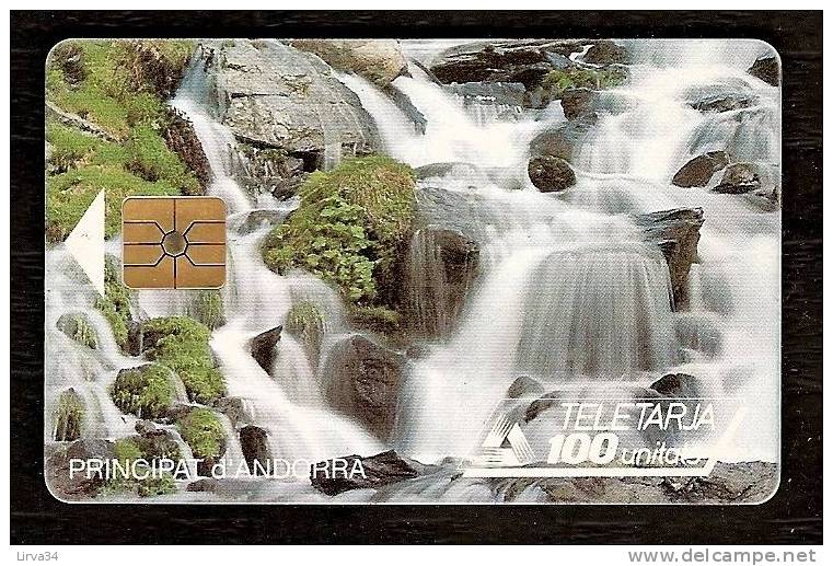 TÉLÉCARTE D 'ANDORRE  100 UNITÉS-  N° 18  - UTILISÉE - BON ÉTAT GÉNÉRAL- - Andorra