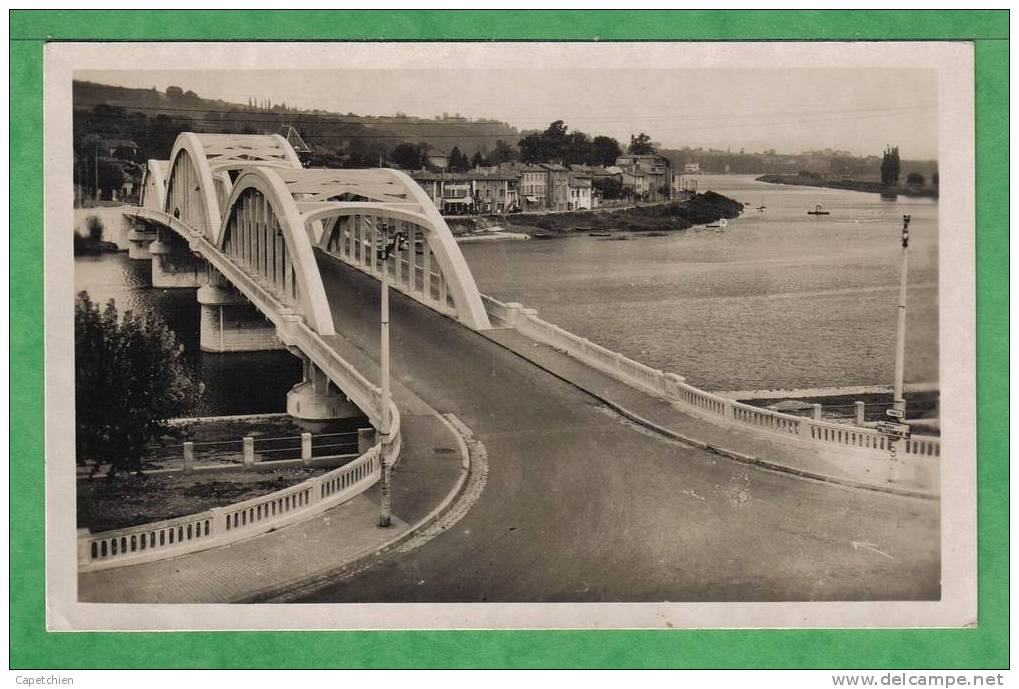 NEUVILLE SUR SAONE - LE PONT ET VILLEVERT  - Carte écrite - Neuville Sur Saone