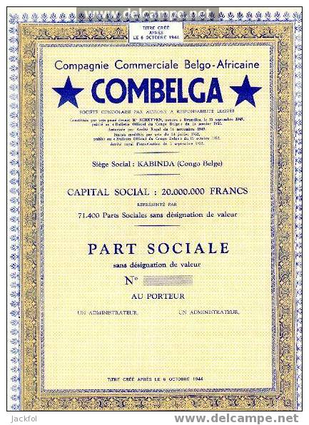 COMBELGA (Congo Belge) - Afrika