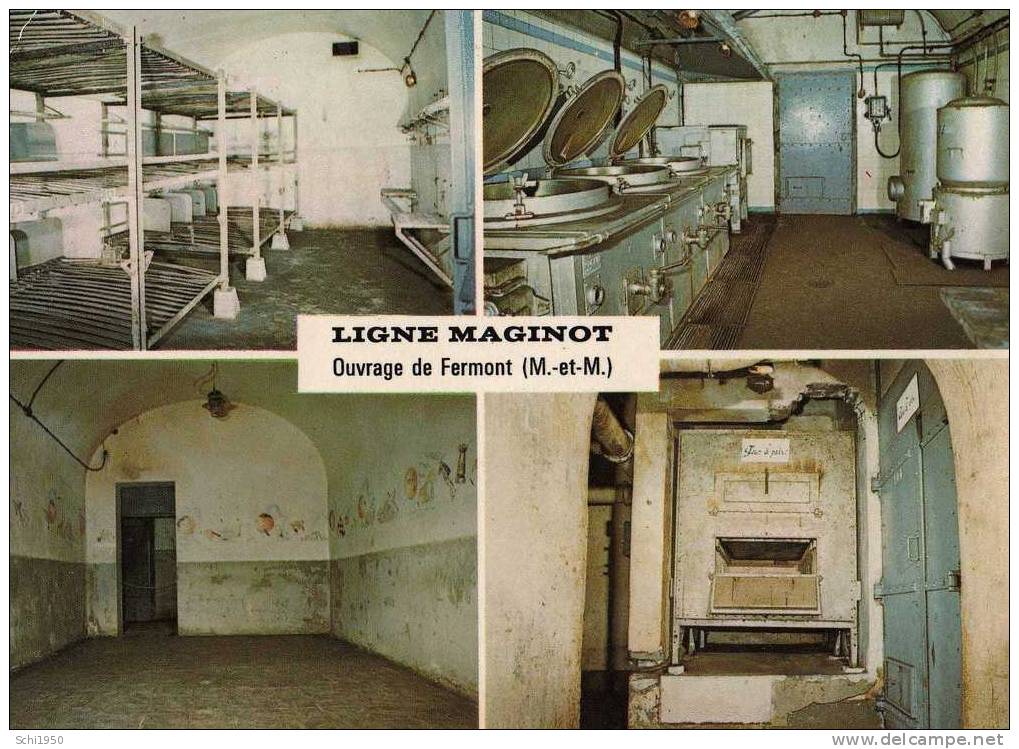 BS - LIGNE MAGINOT -Ouvrage De Fermont-Une Chambre De Soldat-Le Foyer Du Soldat-Les Cuisines électriques-Le Four à Pain - Guerre 1939-45