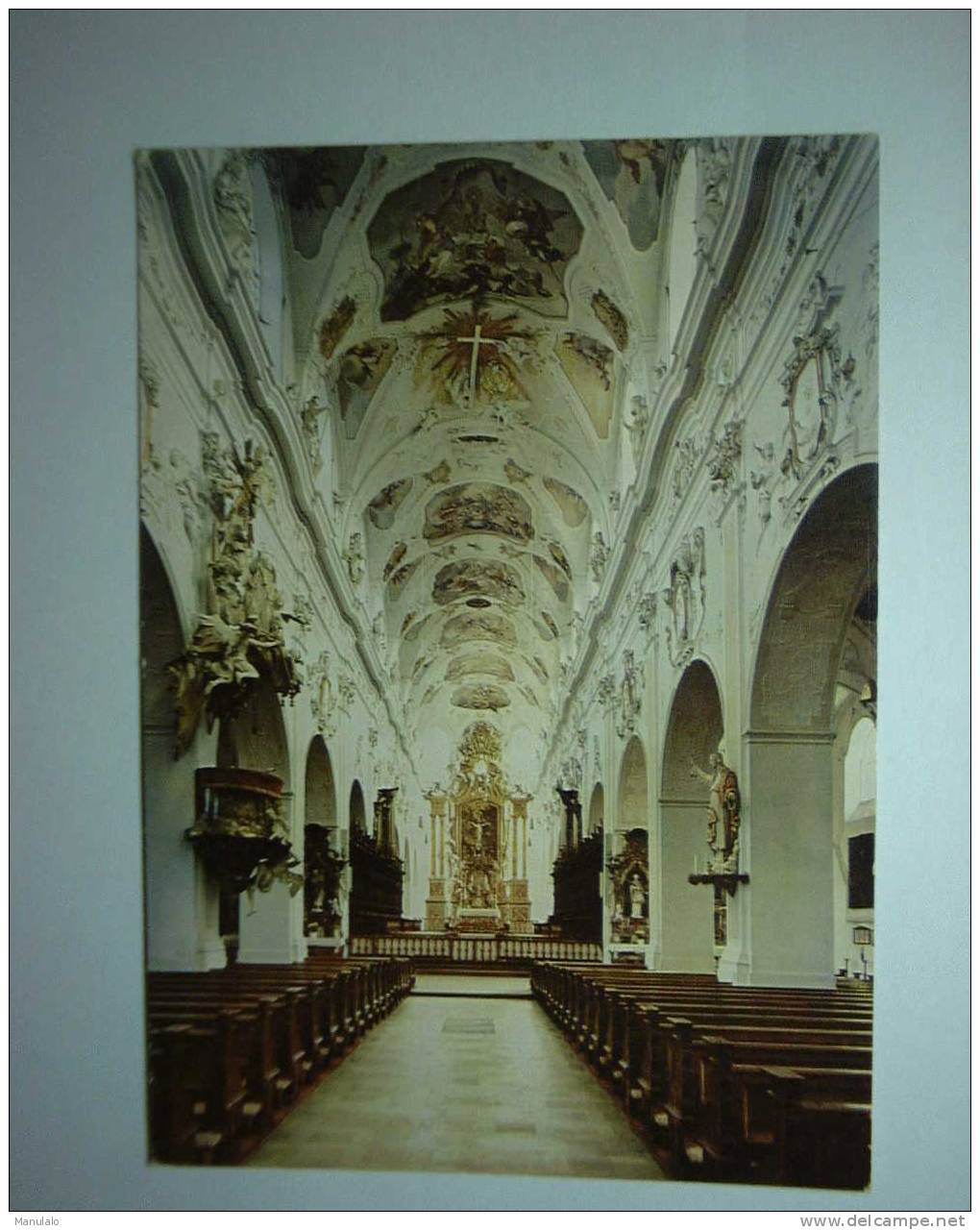 Ochsenhausen (oberschwaben) -kirche Des Ehem. Benediktinerklosters - Mittelschiff. Um 1725 Barockisiert - Biberach