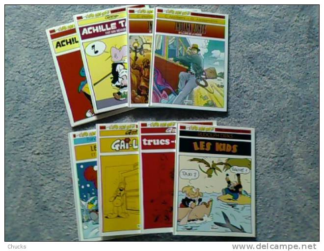 Série Complète De 8 BDs Publicitaires Shell Achille Talon Gai Luron Gotlib Marsupilami Rudolph Dirks Indiana Jones - Wholesale, Bulk Lots