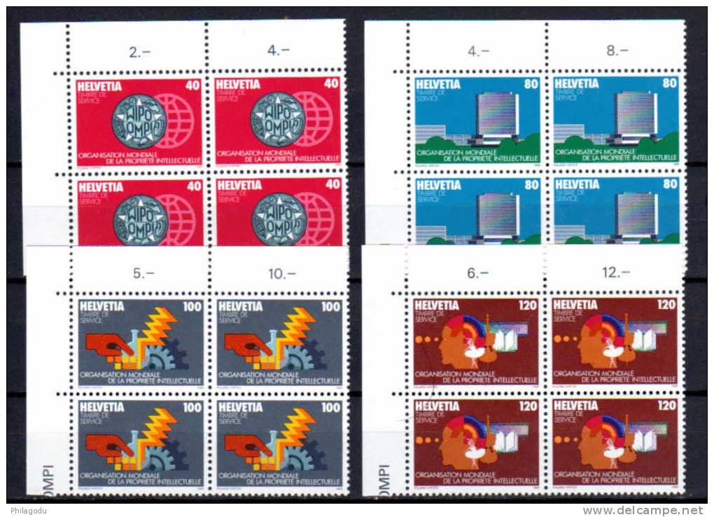 1982, Org. Mondiale De La Propriété Intellectuelle O.M.P.I., N° S. 457 / 6** SOUS PRIX POSTE - Officials