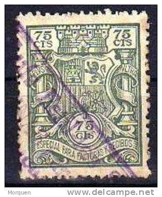 Sello Facturas Y Recibos 75 Cts - Revenue Stamps