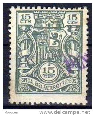 Sello Facturas Y Recibos 15 Cts - Revenue Stamps