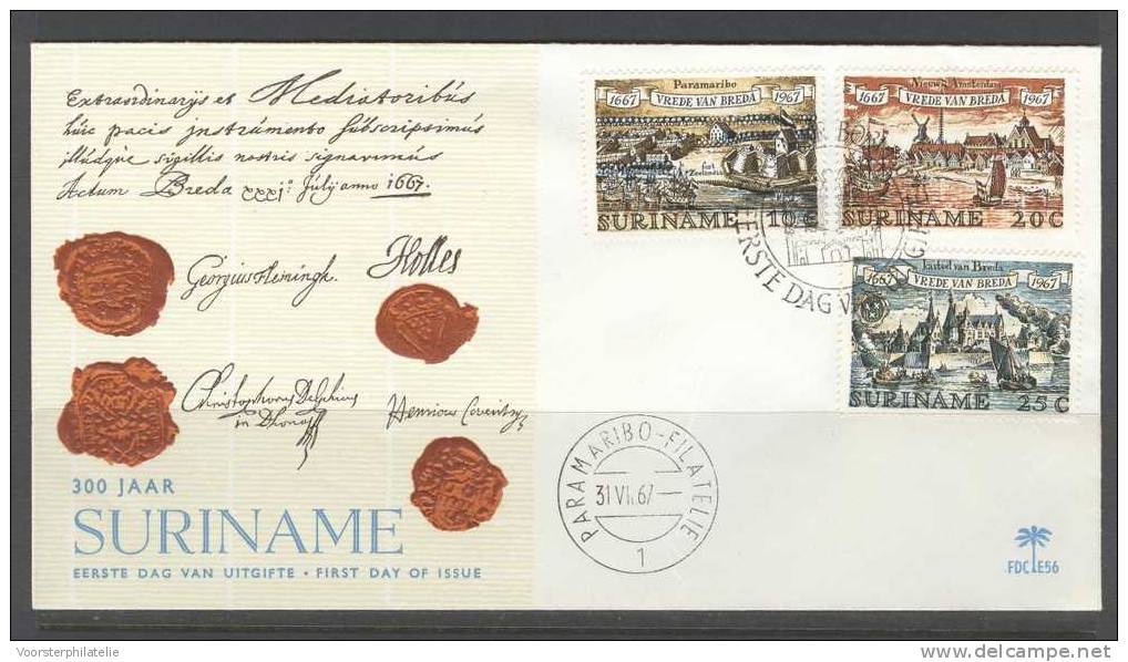 SURINAME 1967 FDC 56 BLANCO VERY FINE - Suriname ... - 1975