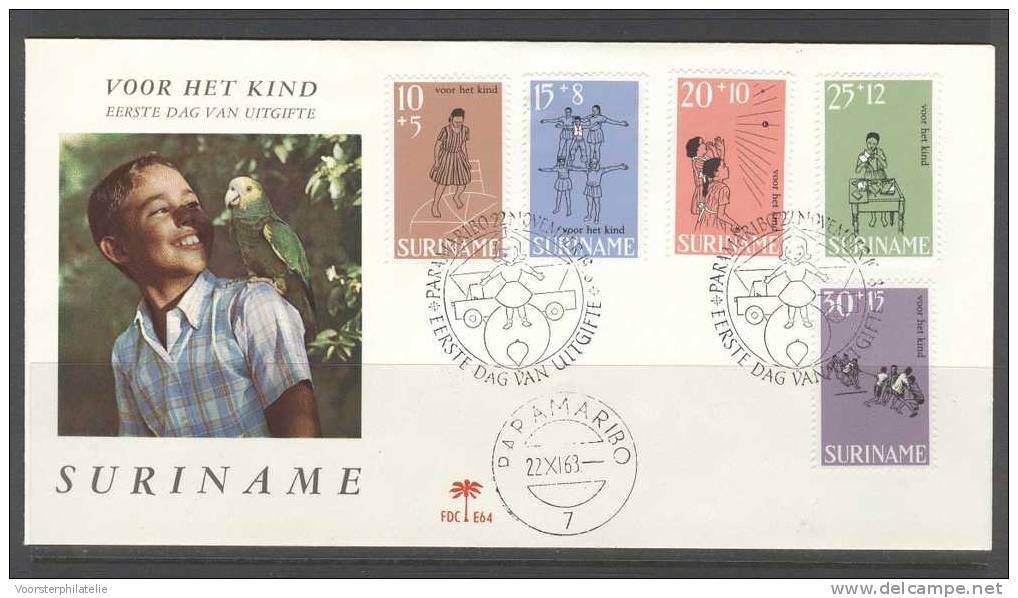 SURINAME 1968 FDC E64 BLANCO VERY FINE - Suriname ... - 1975