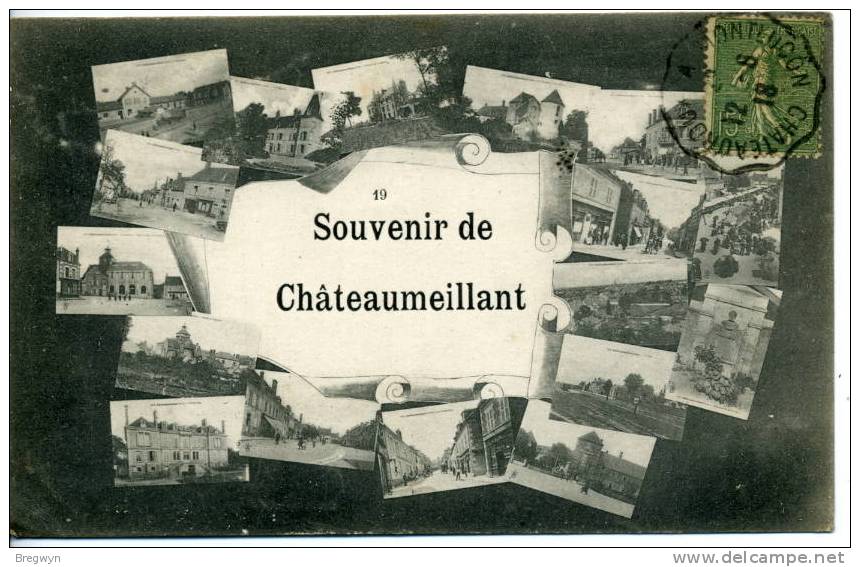 18 - CPA Multivues - Souvenir De Châteaumeillant - Châteaumeillant