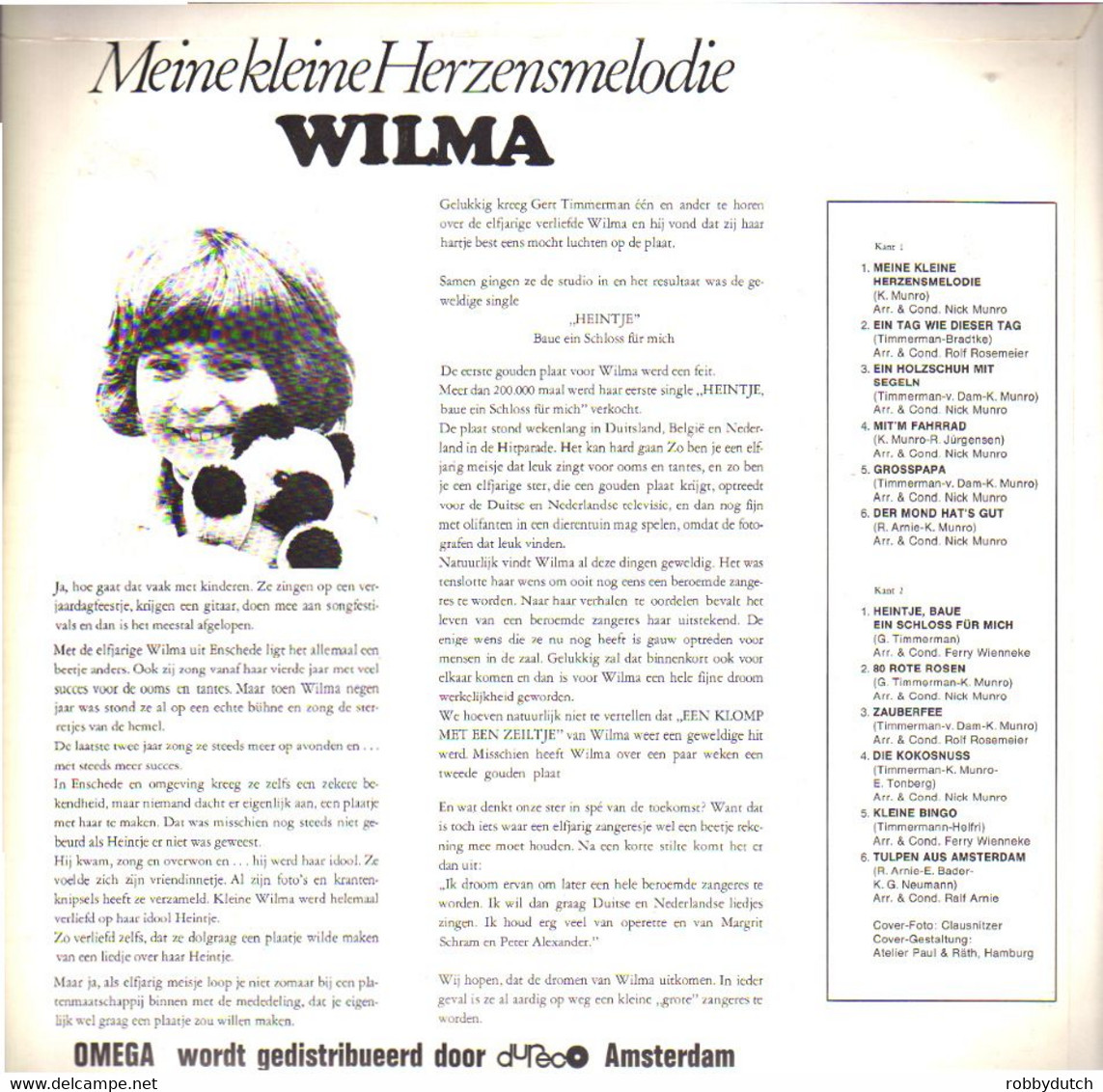 * LP *   WILMA - MEINE KLEINE HERZENSMELODIE (Holland 1969) - Sonstige - Deutsche Musik