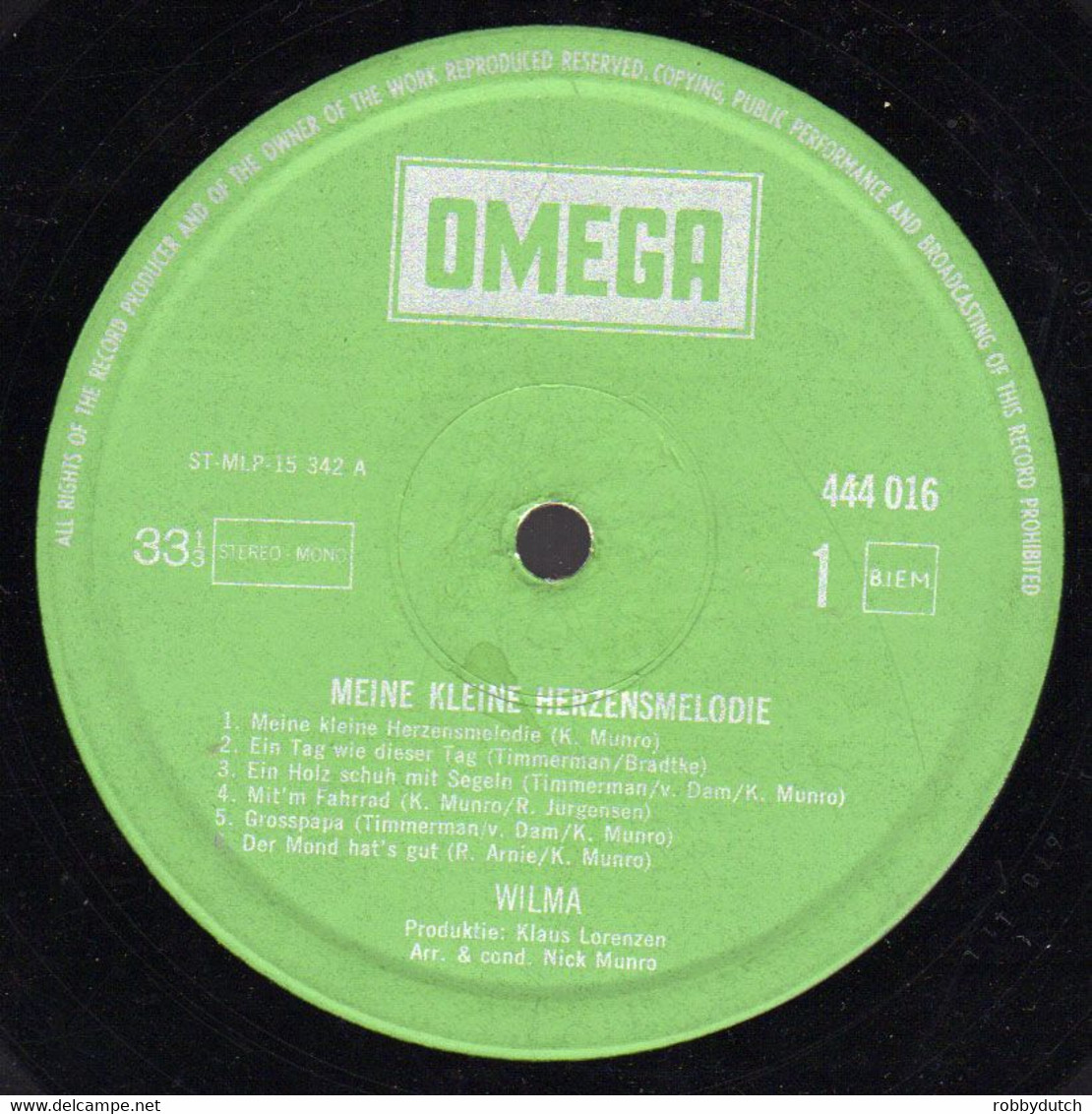 * LP *   WILMA - MEINE KLEINE HERZENSMELODIE (Holland 1969) - Sonstige - Deutsche Musik