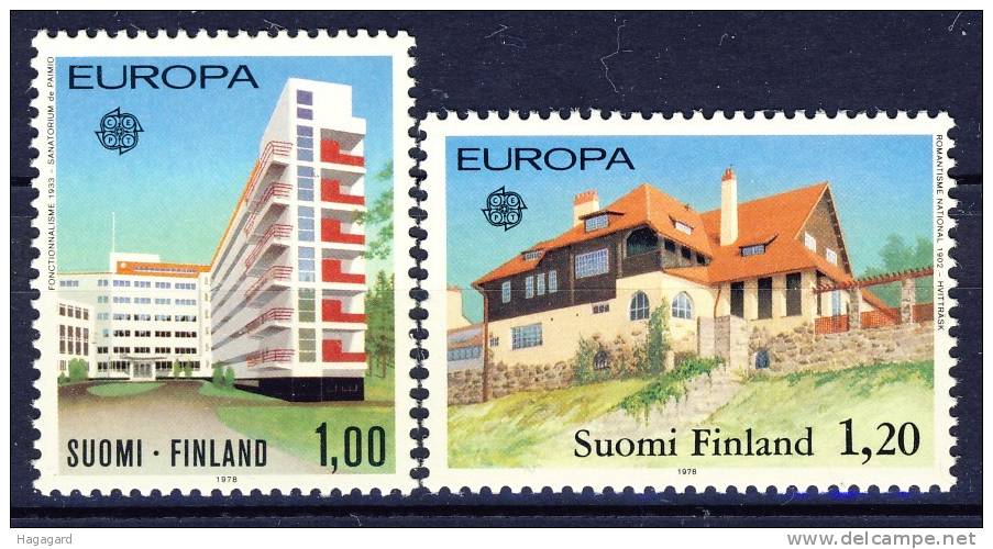#1978. Finland.  EUROPA/CEPT. Michel 825-26. MNH (**) - 1978