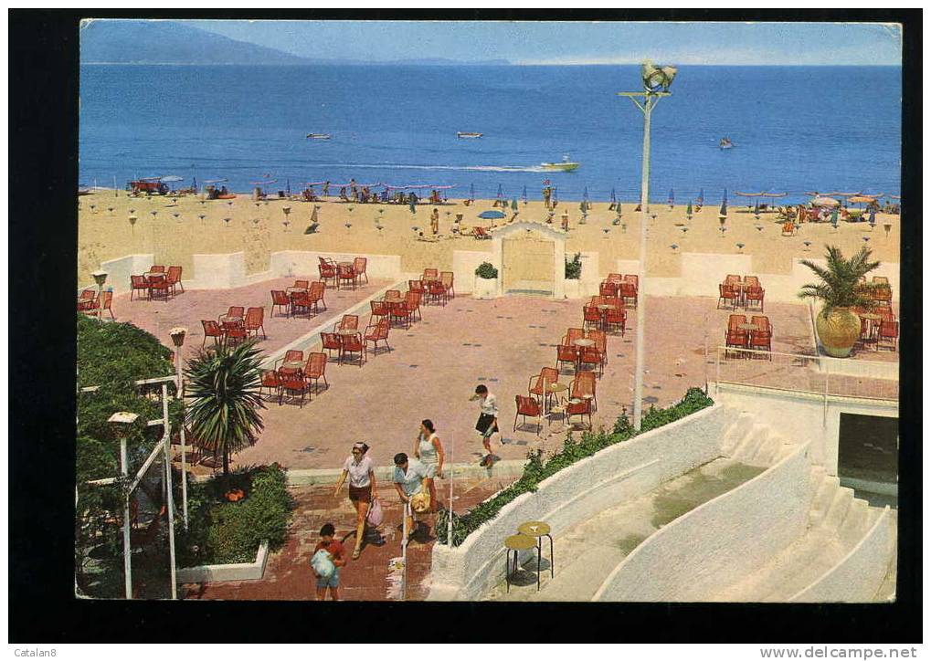 V0265 CARTOLINA ILLUSTRATA CATANZARO SOVERATO LIDO SPIAGGIA FG. V. - Catanzaro