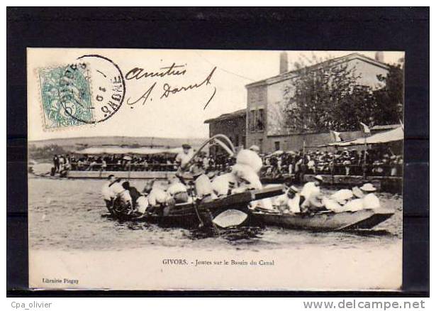 69 GIVORS Joutes Du Le Bassin Du Canal, Beau Plan, Sports, Ed Piegay, 190?, Dos 1900 - Givors