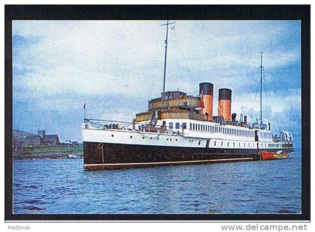 Good Postcard Ship Boat - R.M.S. King George V Off Iona Island - Scotland - Ref 396 - Paquebote