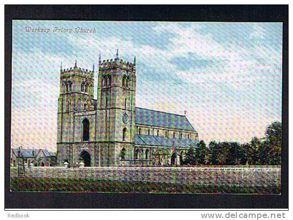 Early Postcard Worksop Priory Church Nottinghamshire - Ref 397 - Autres & Non Classés