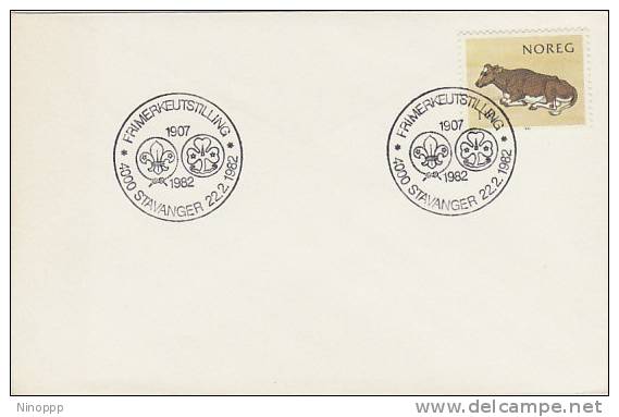 Norway-1982 75th Anniversary Of Scouting Special Cancellation On Cover - Other & Unclassified