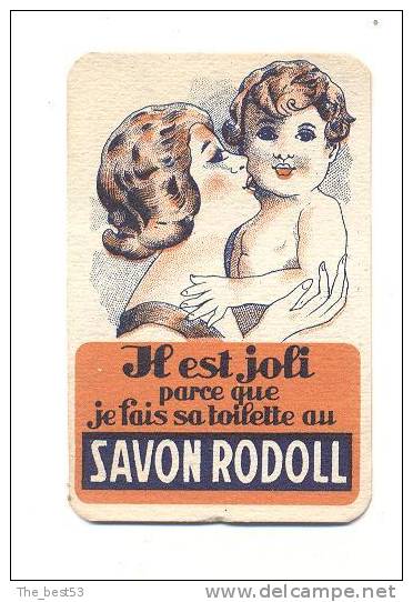 Carte  Savon RODOLL  (Il Est Joli Parce Que Je Fais Sa Toilette Au ...) - Oud (tot 1960)