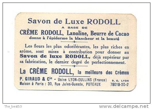 Carte  Savon RODOLL  (Il Est Joli Parce Que Je Fais Sa Toilette Au ...) - Oud (tot 1960)