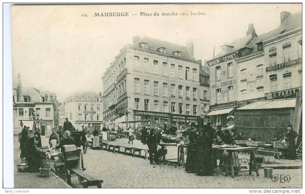 MAUBEUGE -Place Du Marché Aux Herbes - Maubeuge