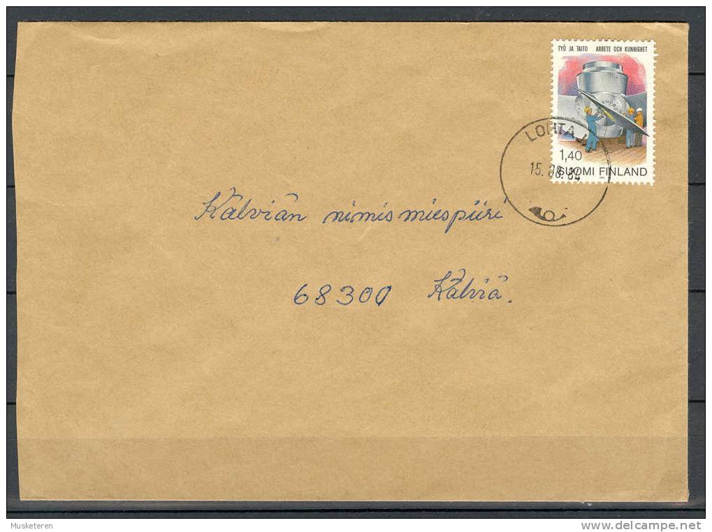 Finland Deluxe LOTAJA 1980 Cancel Cover To Kälviä - Covers & Documents