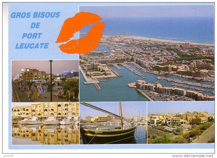 PORT LEUCATE  -  5 Vues -   Gros Bisous De ....   - N°  9159 - Leucate