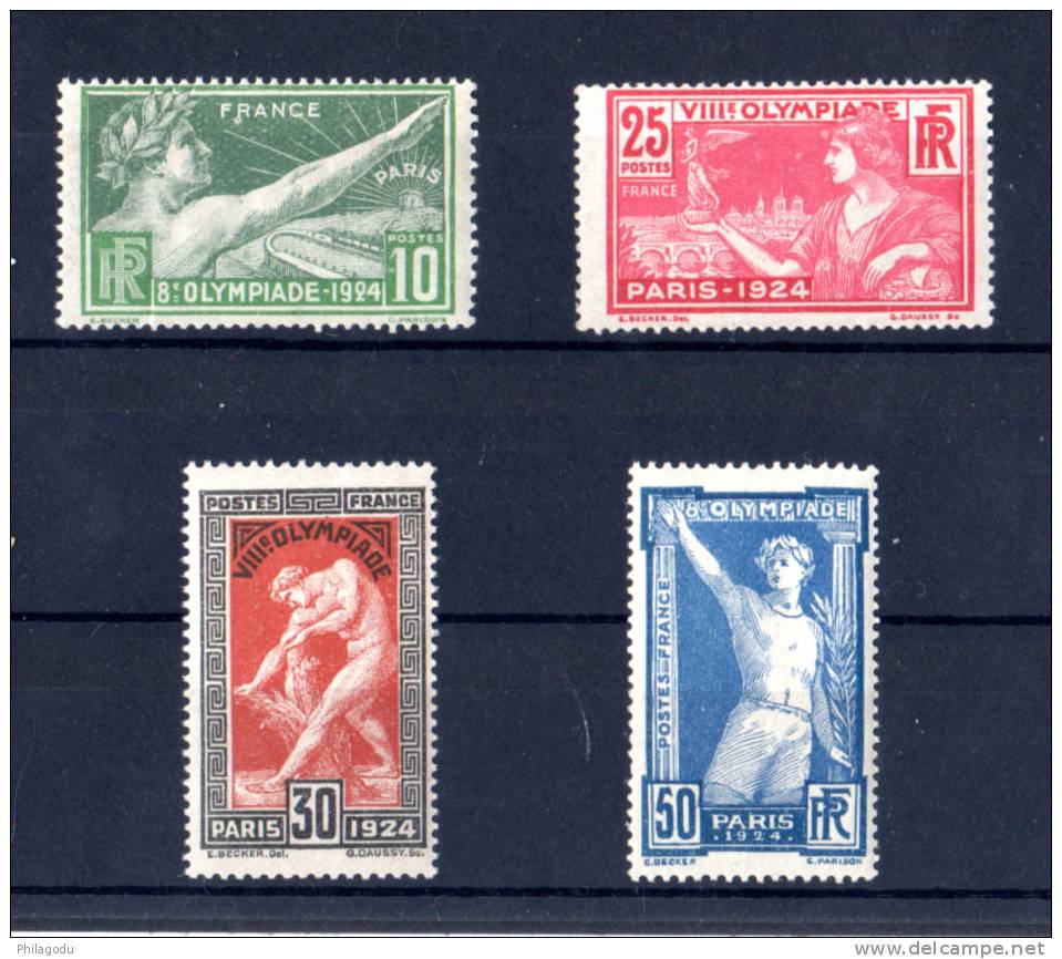 France 1924, Jeux Olympiques De Paris, 183 / 86**, Cote 158 € LUXE Postfrich - Ete 1924: Paris